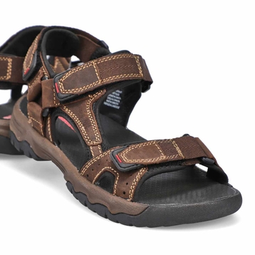 Men's Barney Hook And Loop Sandal - Brown