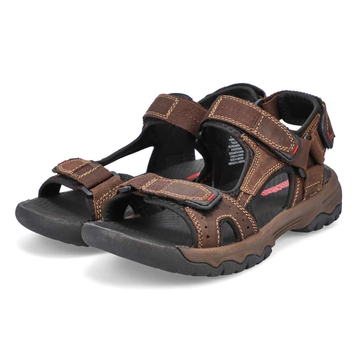 Men's Barney Hook And Loop Sandal - Brown