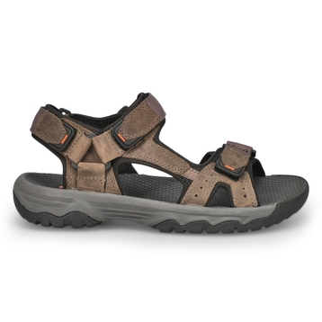 Men's Barney Hook And Loop Sandal - Grey