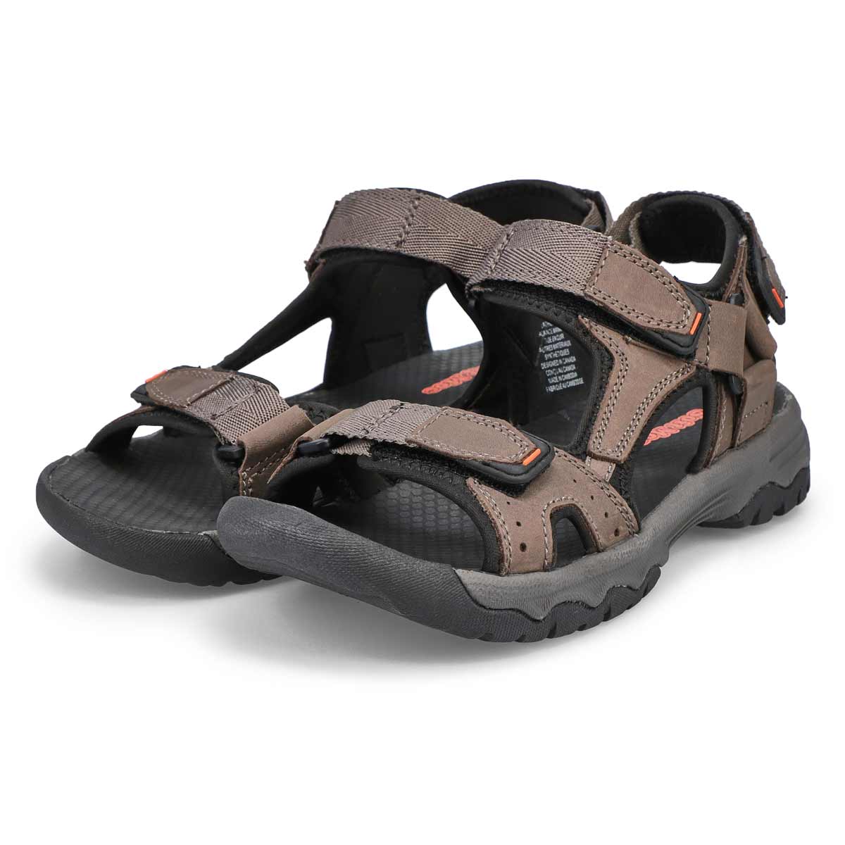 Men's Barney Hook And Loop Sandal - Grey