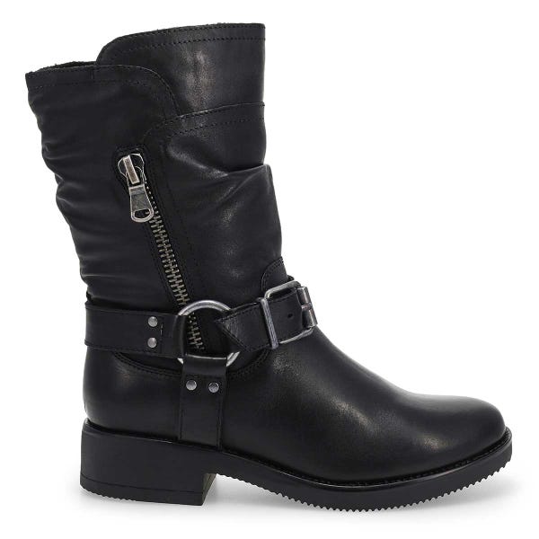 Women's  Basim Leather Ankle Boot - Black