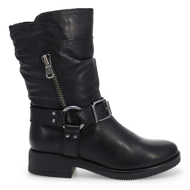 Women's  Basim Leather Ankle Boot - Black