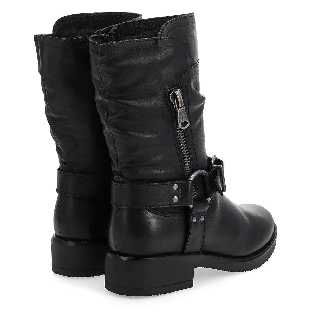 Women's  Basim Leather Ankle Boot - Black
