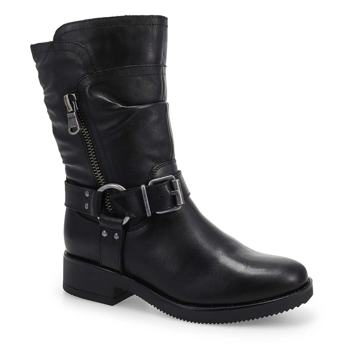 Women's  Basim Leather Ankle Boot - Black