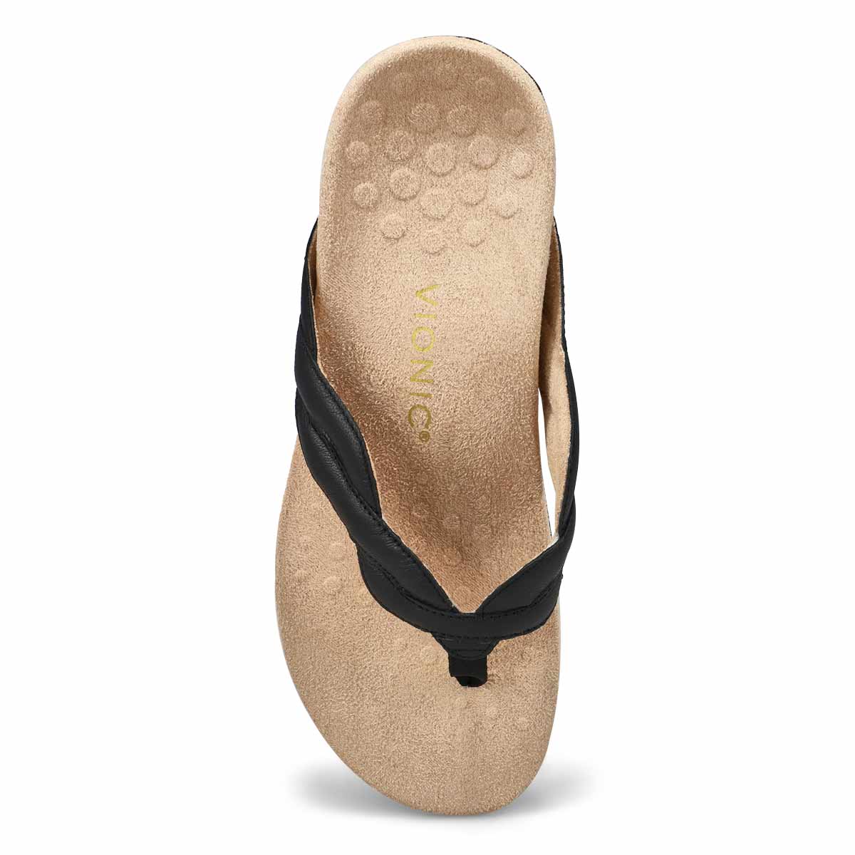 Women's Bella Braid Thong Sandal - Black