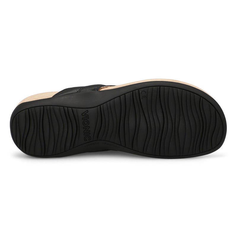 Women's Bella Braid Thong Sandal - Black