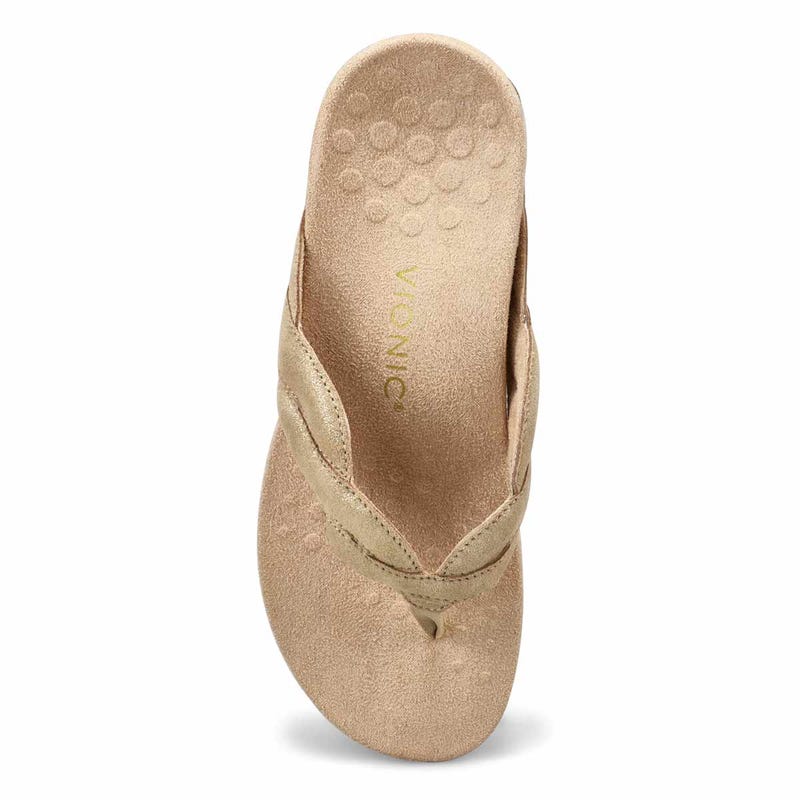 Women's Bella Braid Thong Sandal - Gold