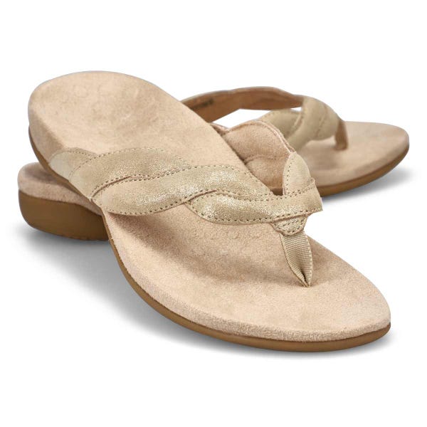 Women's Bella Braid Thong Sandal - Gold