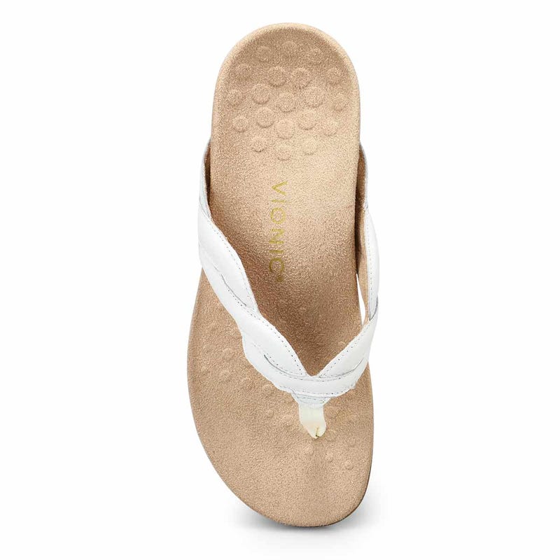 Women's Bella Braid Thong Sandal - White