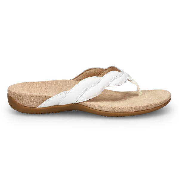 Women's Bella Braid Thong Sandal - White