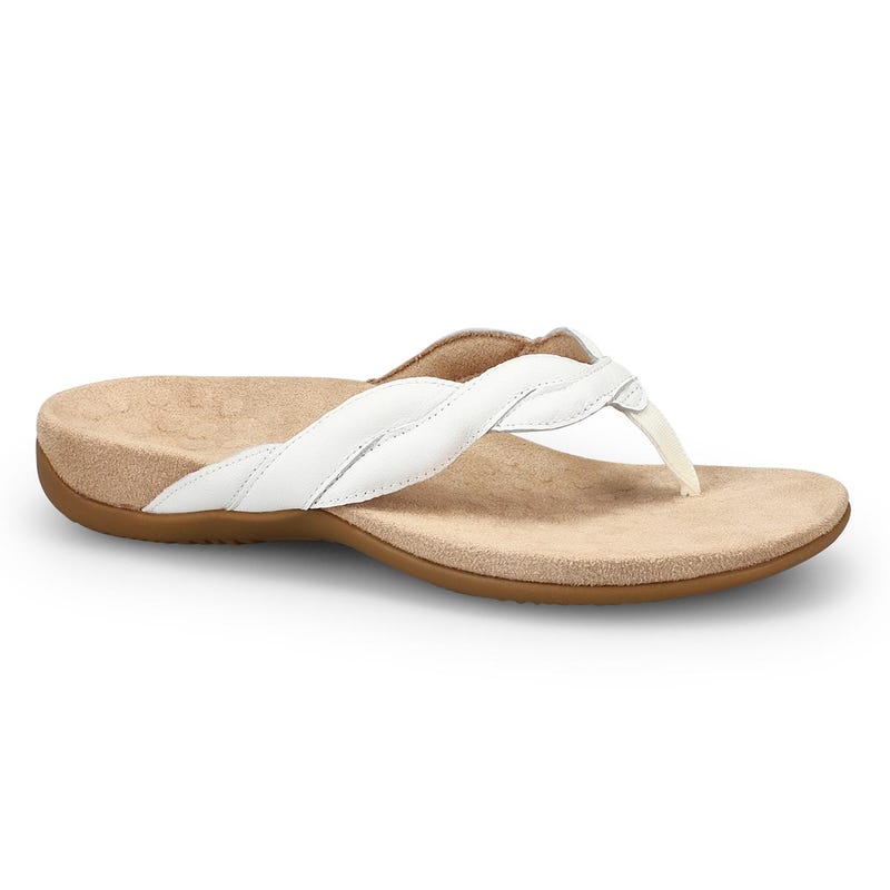 Women's Bella Braid Thong Sandal - White