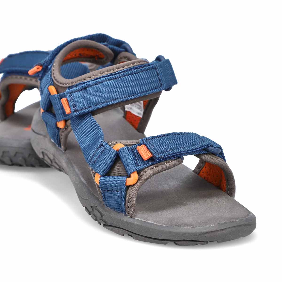 SoftMoc Boys' Benny Sport Sandal - Navy/Orang | SoftMoc.com