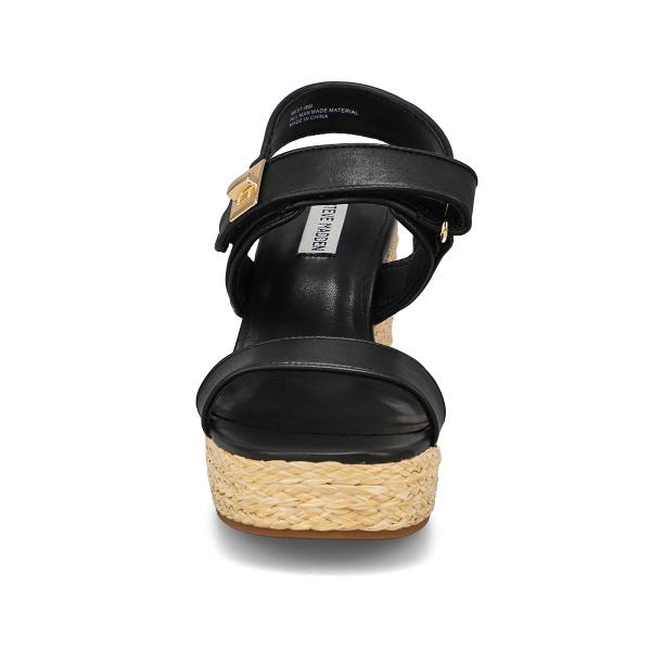 Women's Best Ankle Strap Wedge Sandal - Black