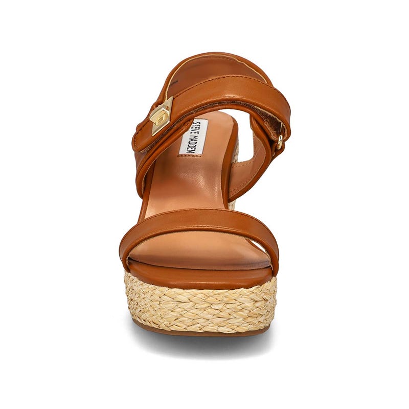Women's  Best Ankle Strap Wedge Sandal - Cognac