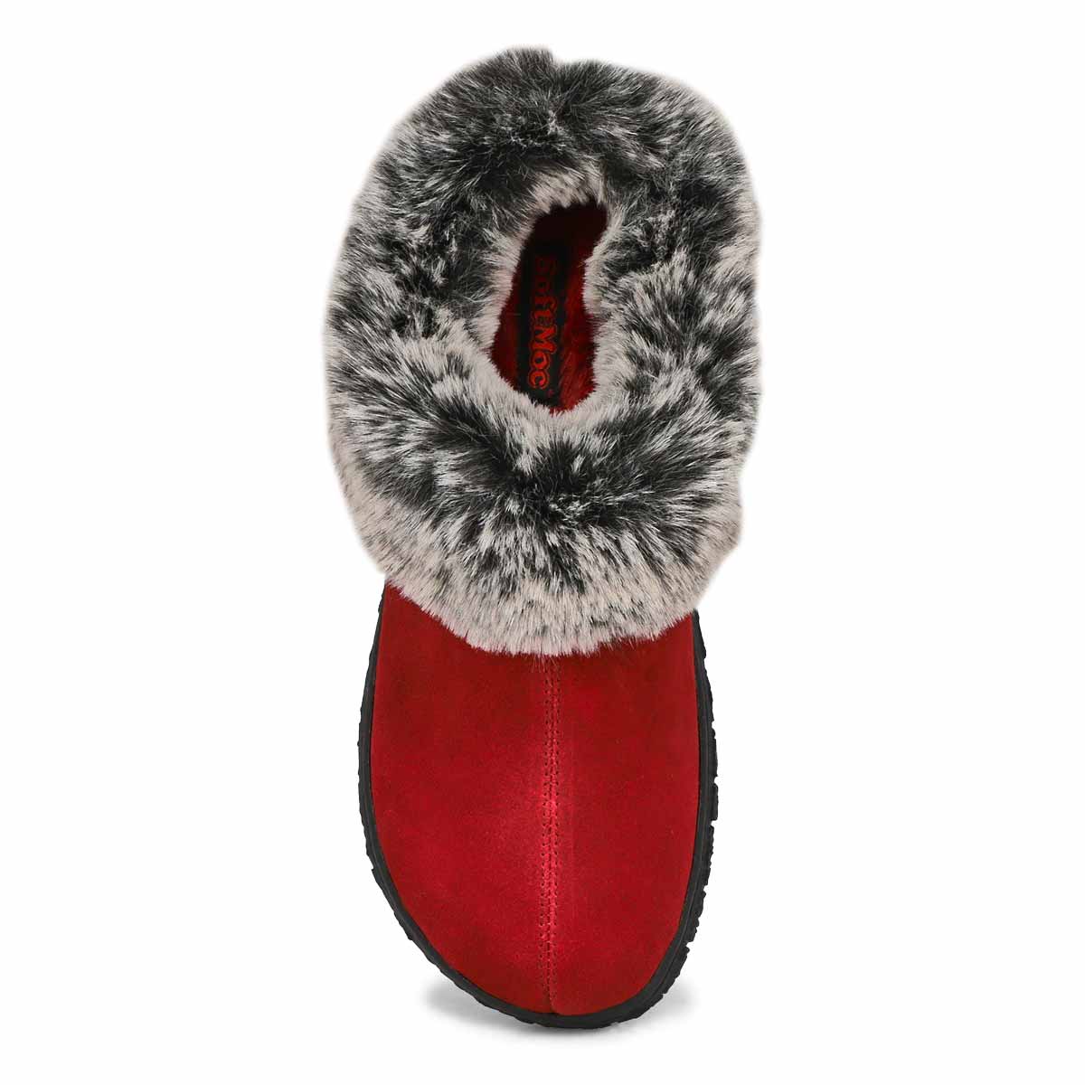 Women's Beth Open Back Slipper - Burgundy