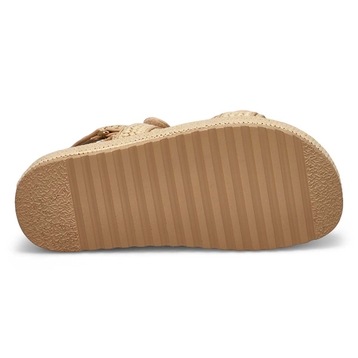Women's  Big Mona Platform Sandal - Natural Raffia