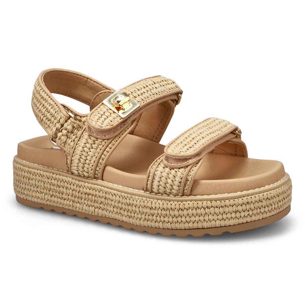 Sandale à plateforme BIG MONA, raphia naturel, femmes
