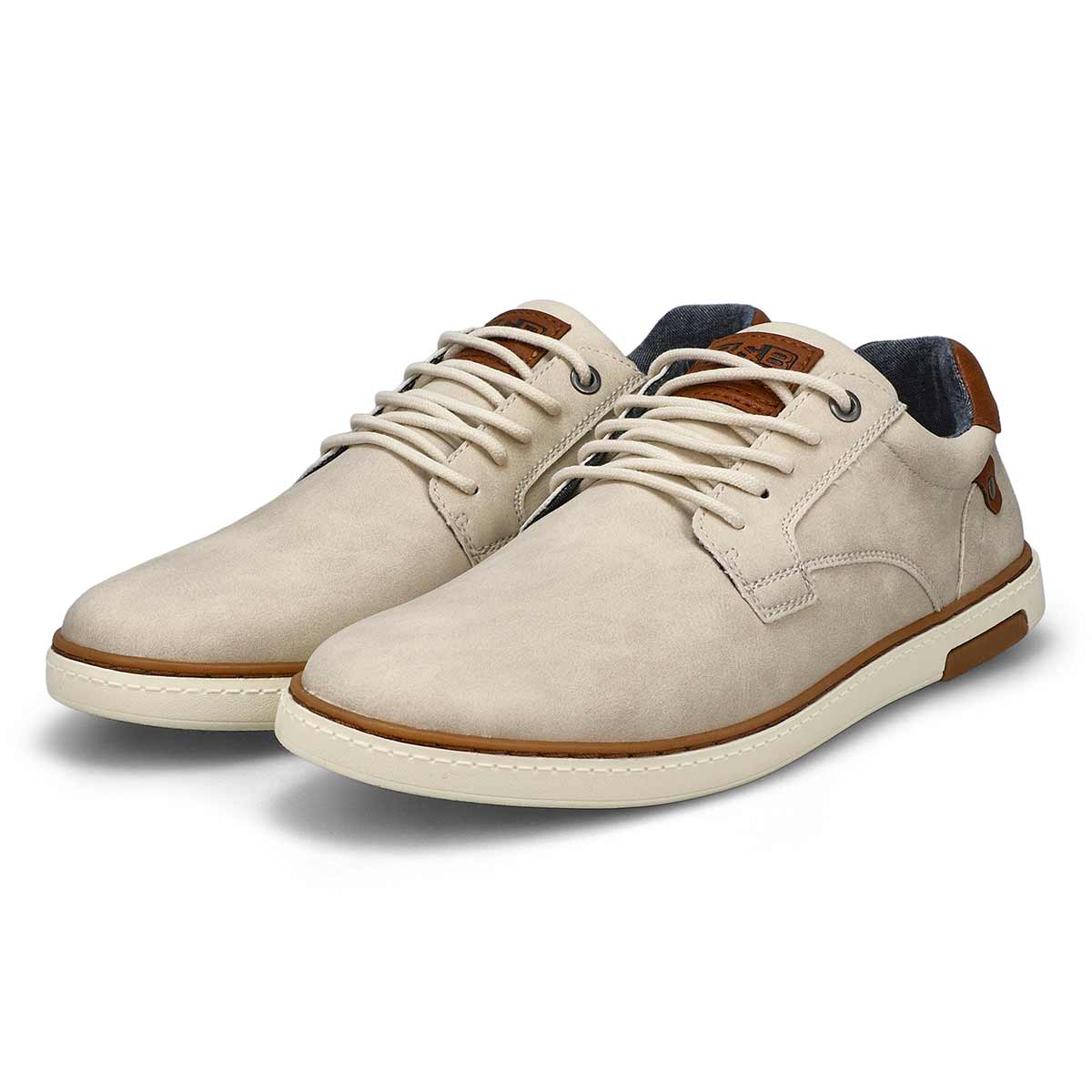 Richelieu décontracté à lacets BJORN, craie, hommes