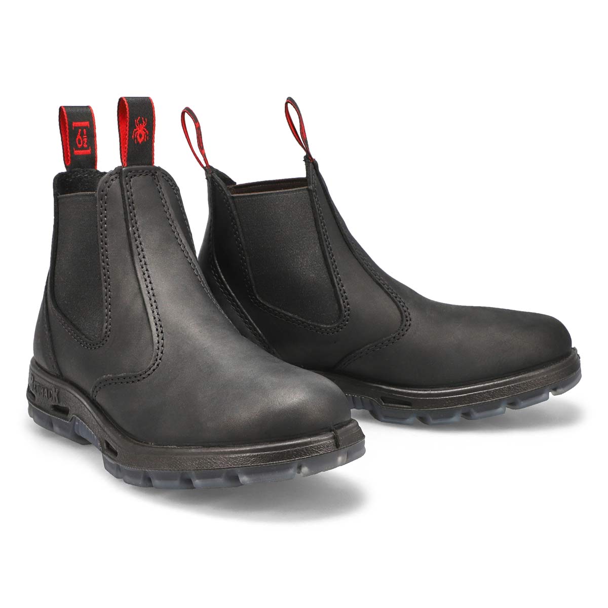 Unisex Bobcat Leather Pull On Boot - Black