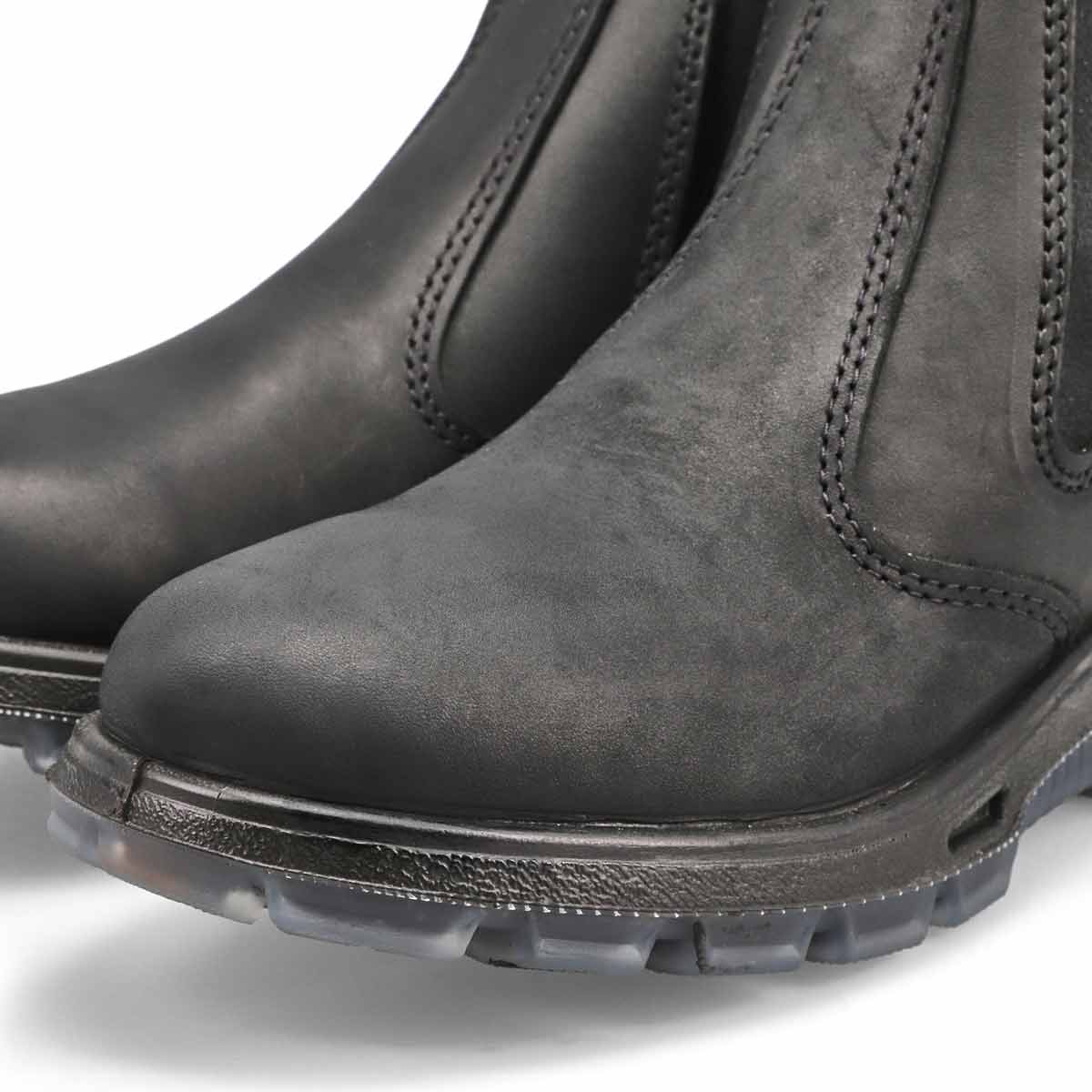 Unisex Bobcat Leather Pull On Boot - Black