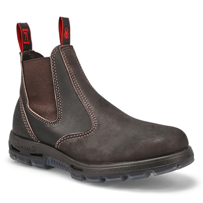 Unisex Bobcat Leather PullOn Boot-Claret