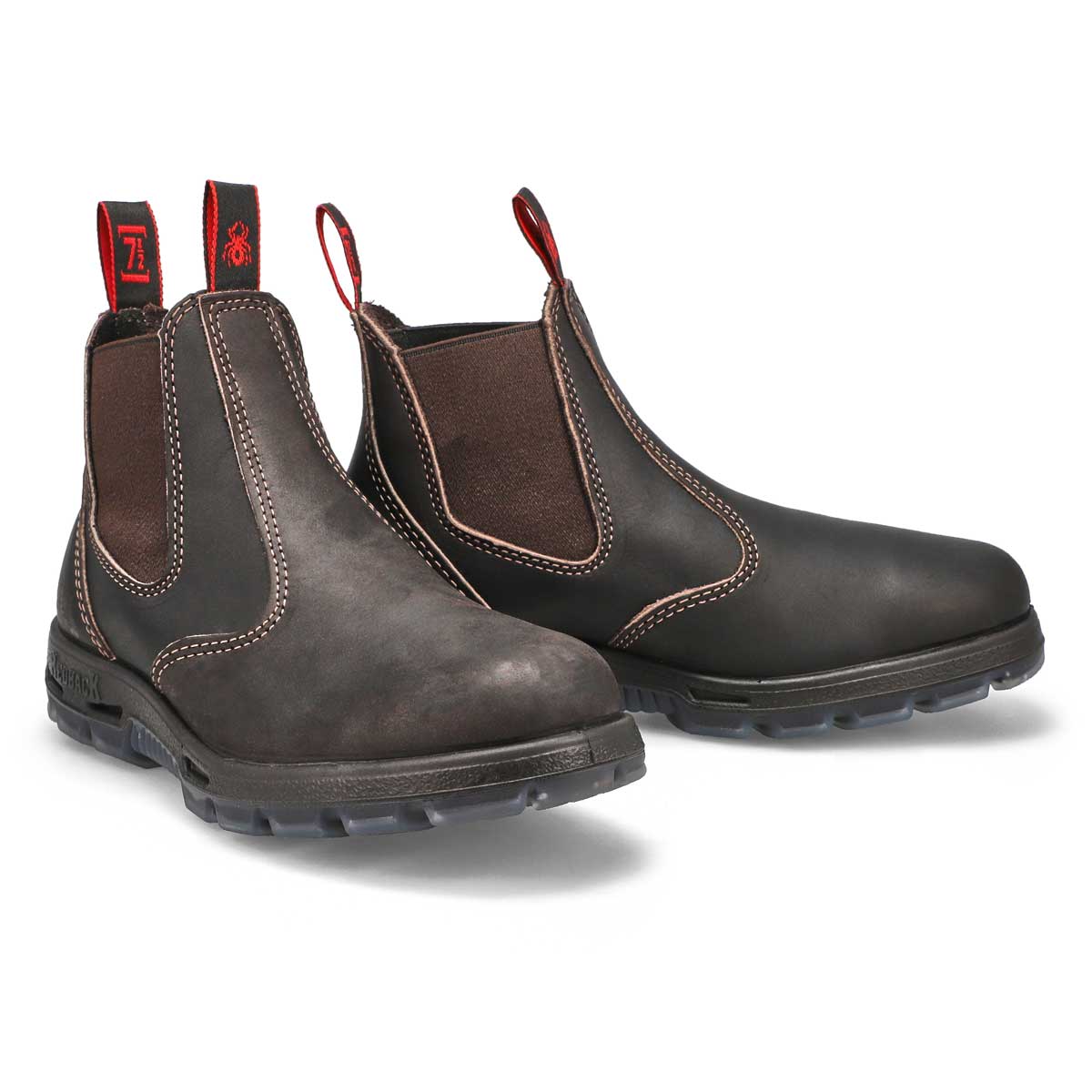 Unisex Bobcat Leather Pull On Boot - Claret