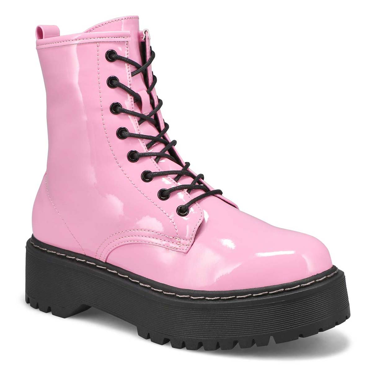 Steve Madden Women's Bolero Combat Boot - Pin | SoftMoc.com