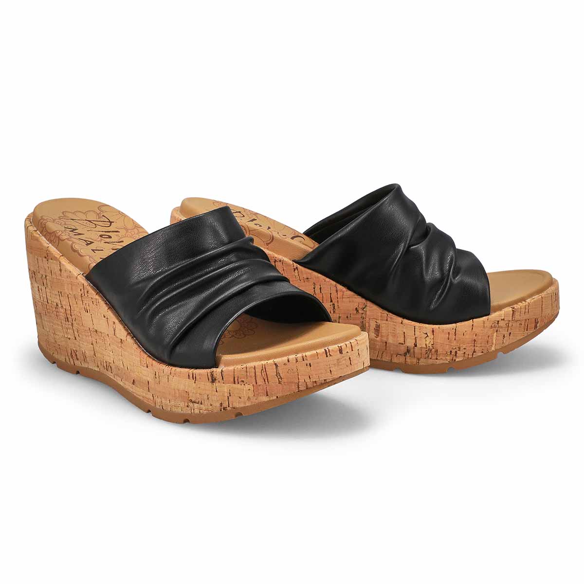 Ladies Boynton Slide Wedge Sandal - Black