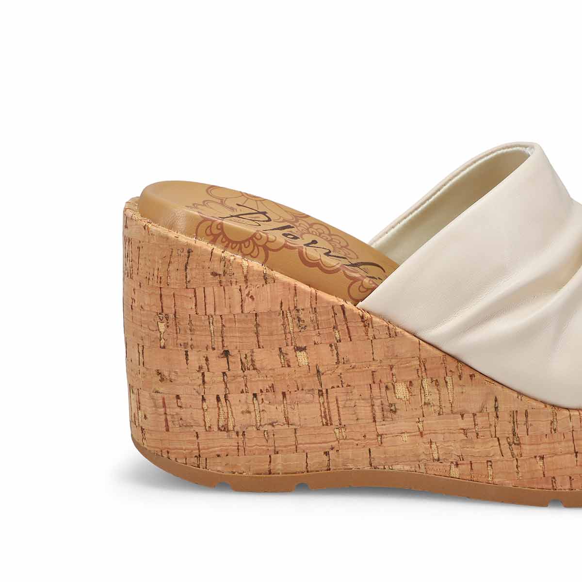 Ladies Boynton Slide Wedge Sandal - Latte