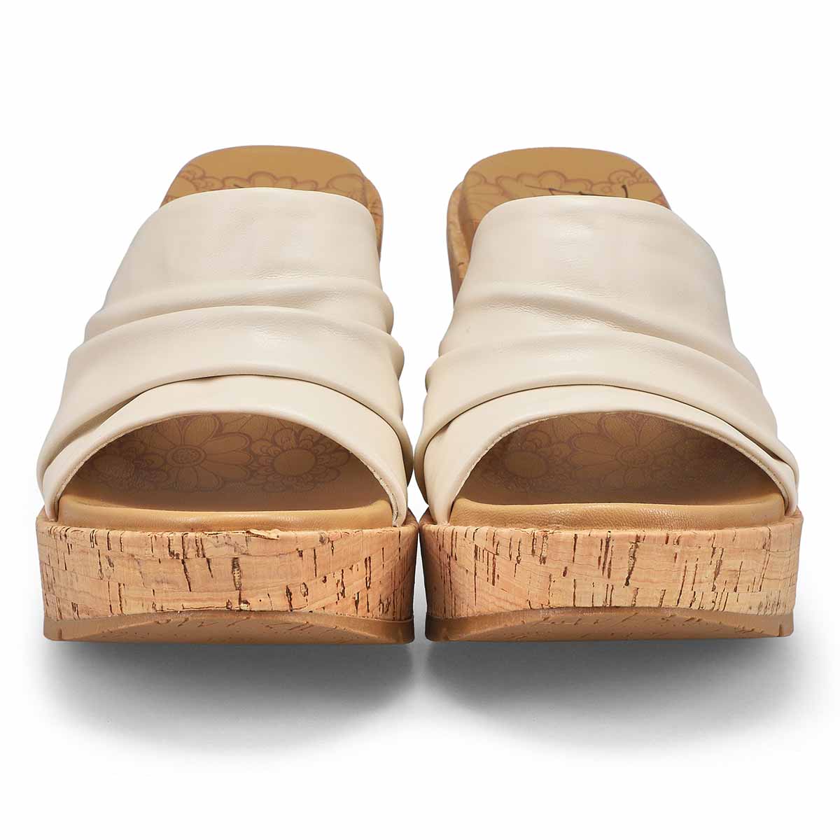 Ladies Boynton Slide Wedge Sandal - Latte