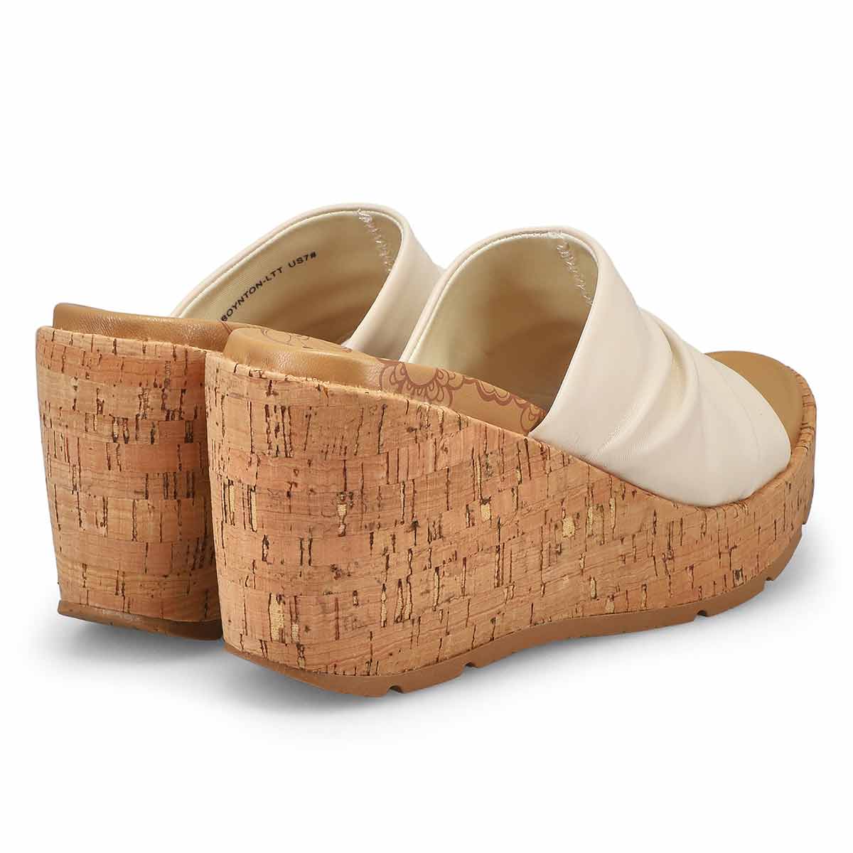 Ladies Boynton Slide Wedge Sandal - Latte