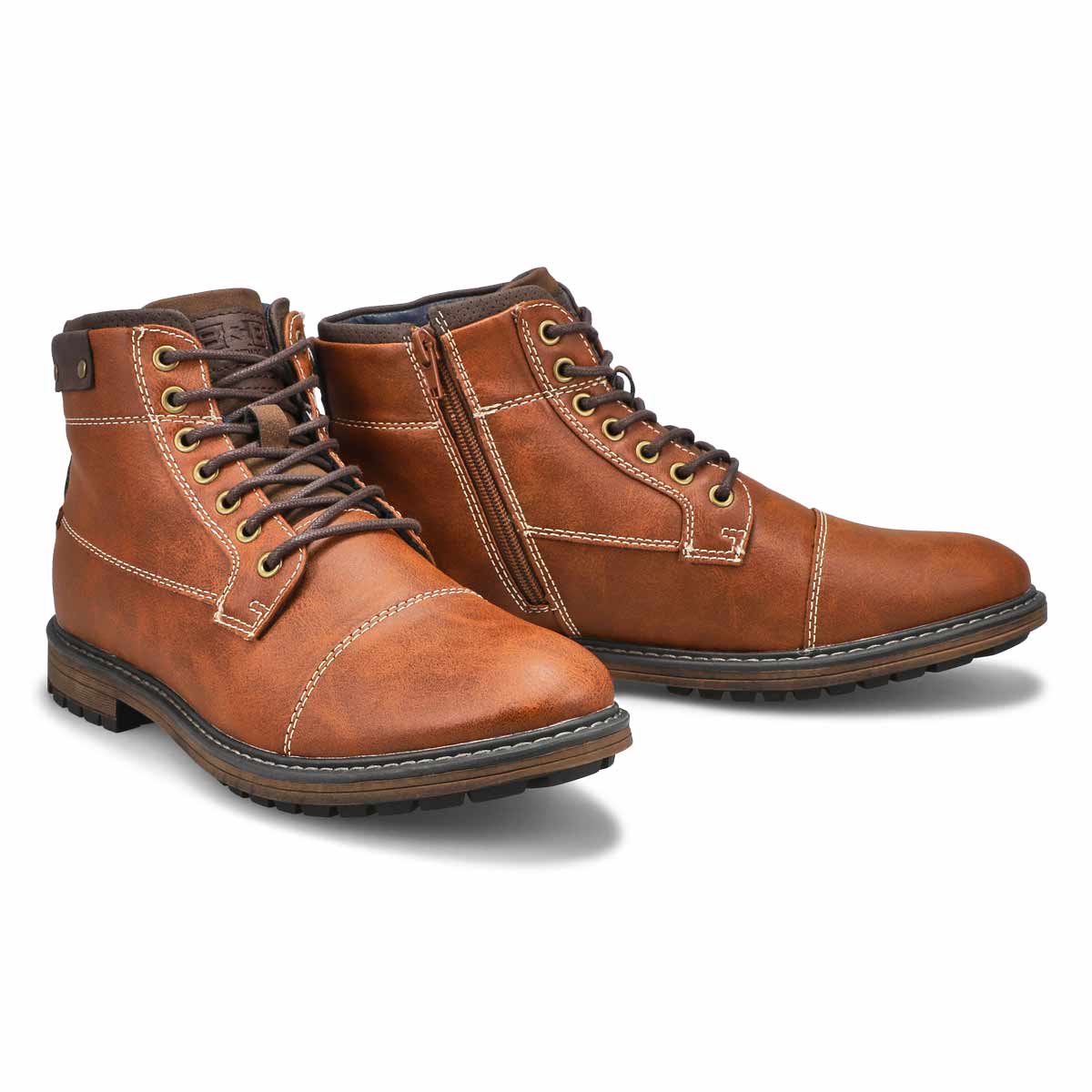 SoftMoc Men's Brad Ankle Boot - Cognac | SoftMoc.com