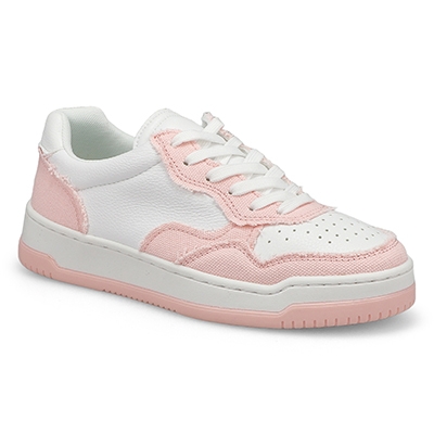 Baskets à lacets Brynlee, blanc/rose, femmes
