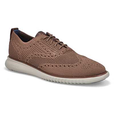 Mns Zero Grand Stitchlite Casual Oxford - Lava/Drizzle