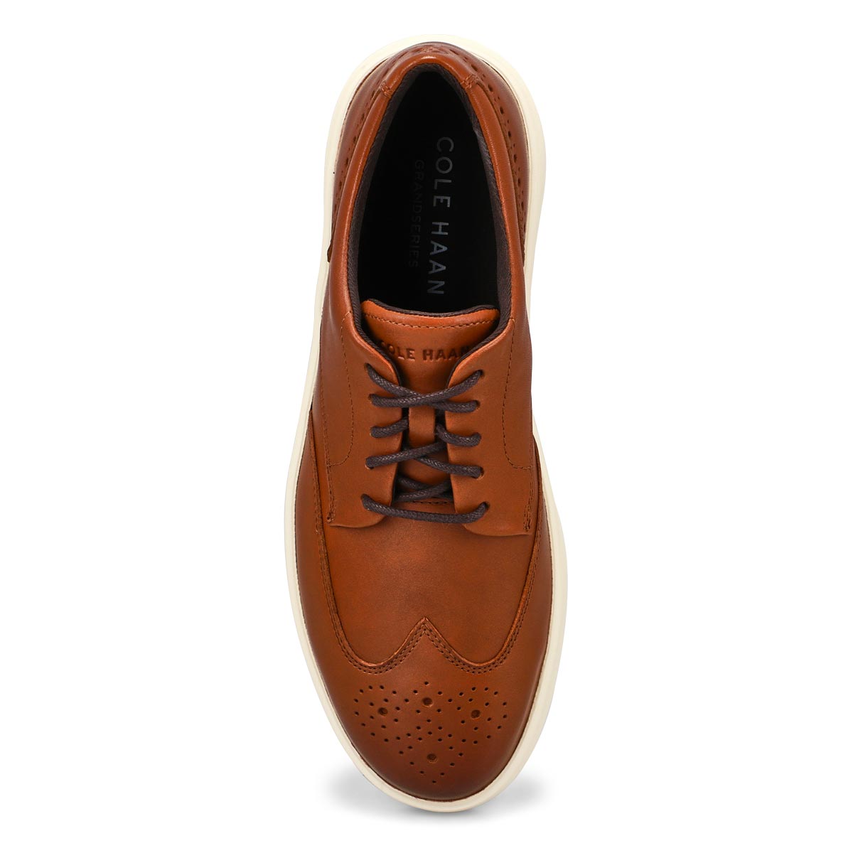 Men's Grand Crosscourt Daily Wingtip Sneaker - British Tan/Dark Chocolate/Ivory