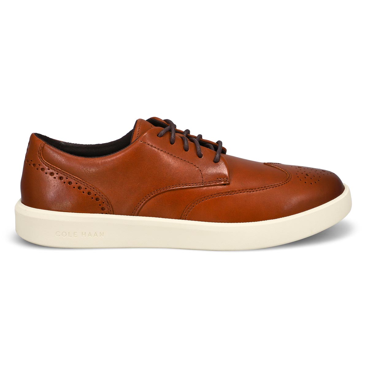Men's Grand Crosscourt Daily Wingtip Sneaker - British Tan/Dark Chocolate/Ivory