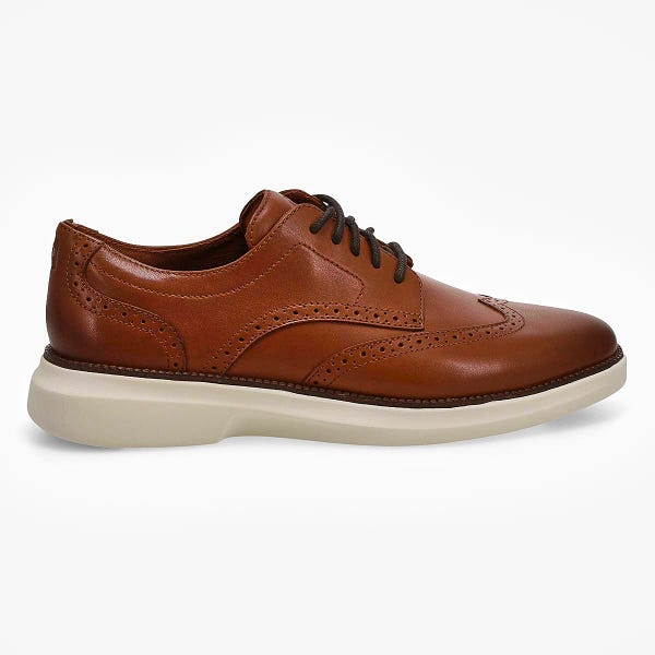 Men's Orginal Grand Shadow Wingtip Dress Oxford -British Tan