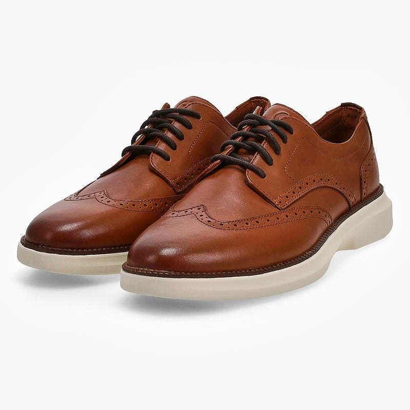Men's Orginal Grand Shadow Wingtip Dress Oxford -British Tan
