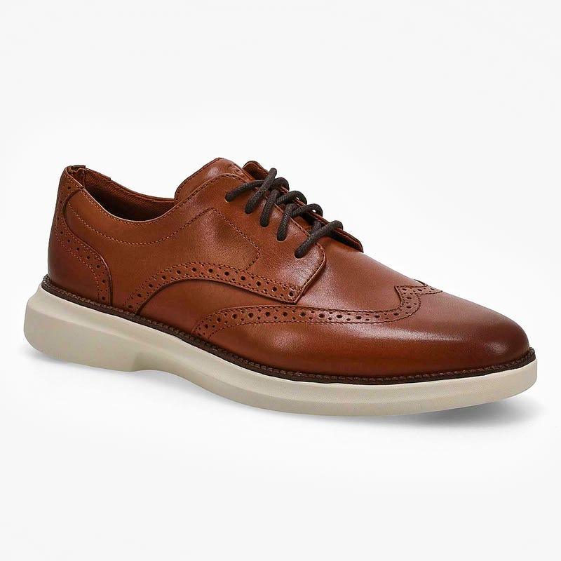 Men's Orginal Grand Shadow Wingtip Dress Oxford -British Tan
