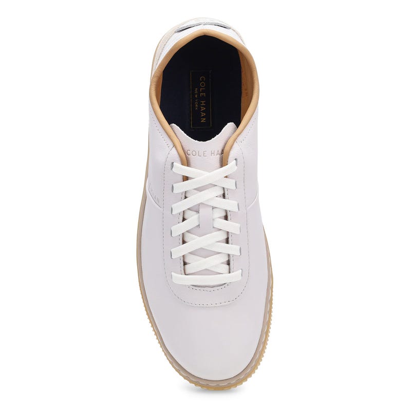 Espadrille Grand Pro Packwell pour hommes - Blanc/Dove en daim/Gomme