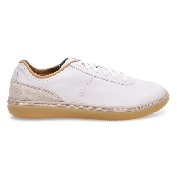 Espadrille Grand Pro Packwell pour hommes - Blanc/Dove en daim/Gomme