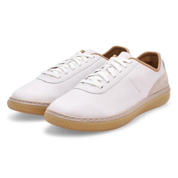 Espadrille Grand Pro Packwell pour hommes - Blanc/Dove en daim/Gomme