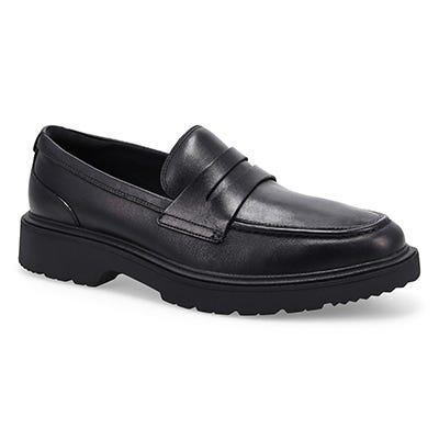Mns Vestry Grand Lug Sole Penny Loafer - Black
