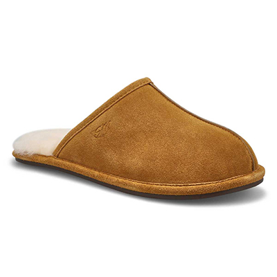 Mns Cadel 2 Open Back Slipper - Chestnut