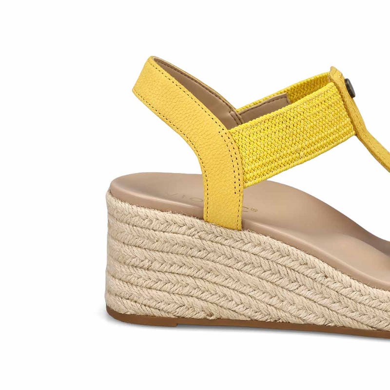 Women's  Calera Wedge Sandal Wide - Butter Yellow