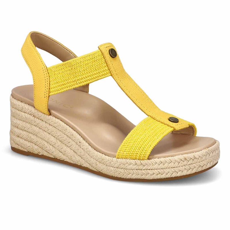 Women's  Calera Wedge Sandal Wide - Butter Yellow