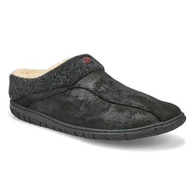 Mns Cameron 2 Open Back Slipper - Black