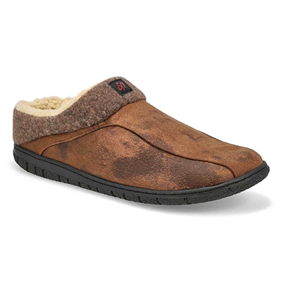 Mns Cameron 2 Open Back Slipper - Brown