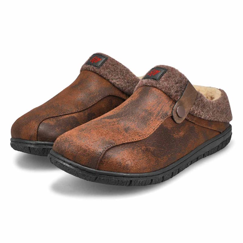Men's Cameron 3 Open Back Slipper - Brown