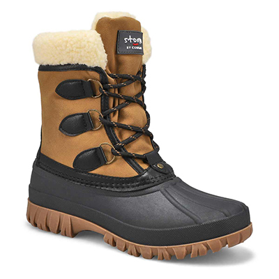 Lds Candy Waterproof Winter Boot - Black/Chestnut